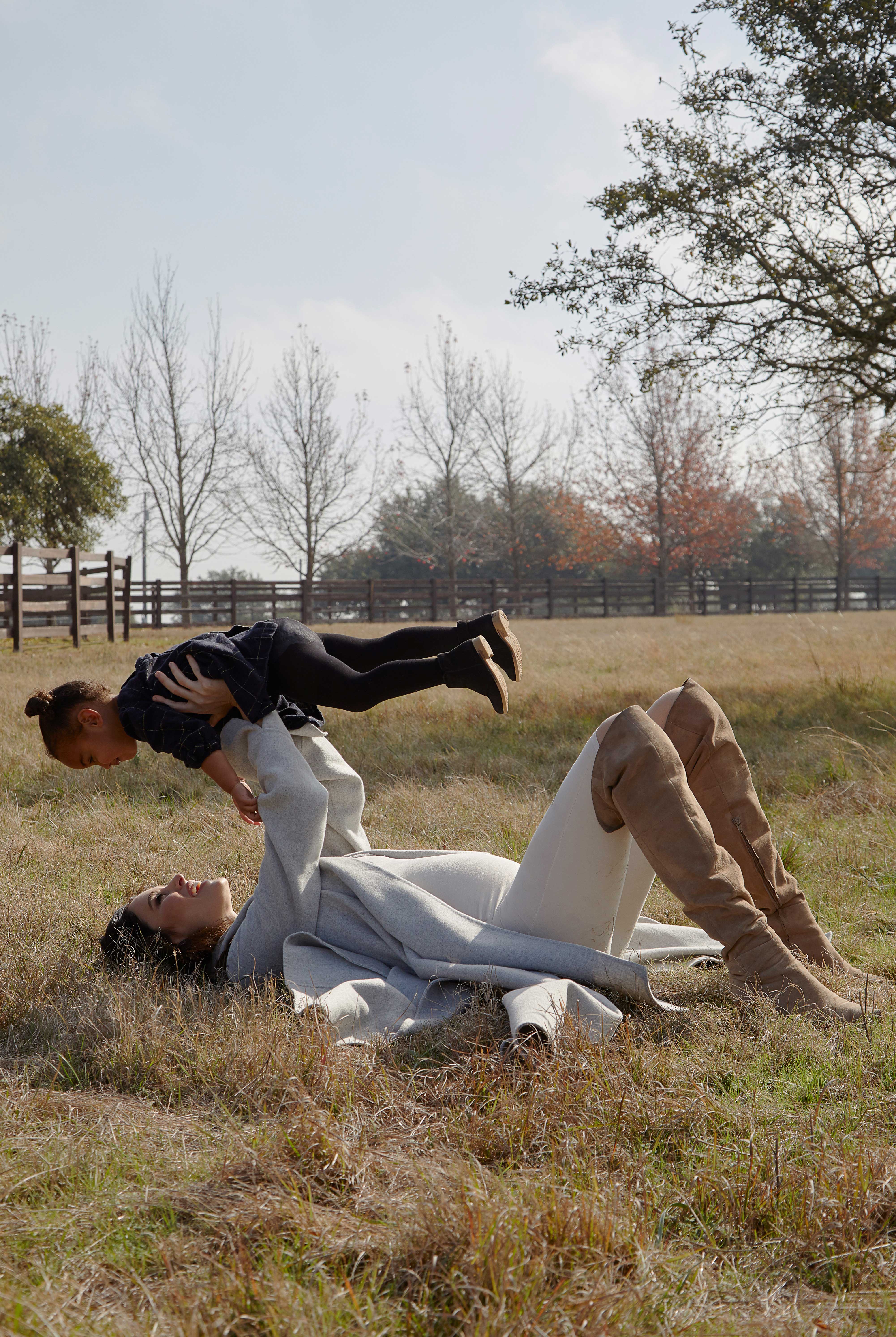 Nicole Trunfio with daughter